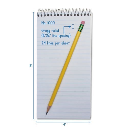 Portage Notes Notebook Top Spiral Reporter's Size, 70 Sheets 140 Pages 4 x 8 inch | Sturdy Steno Pad Perfect Police Note Pad and Great For Lists (12 Pack) (Narrow Ruled) - Image 3