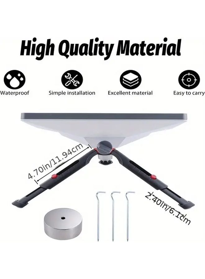 GMBH Color Compact Tripod Mount Adjustable Height Tilt for Satellite Antenna - Image 2
