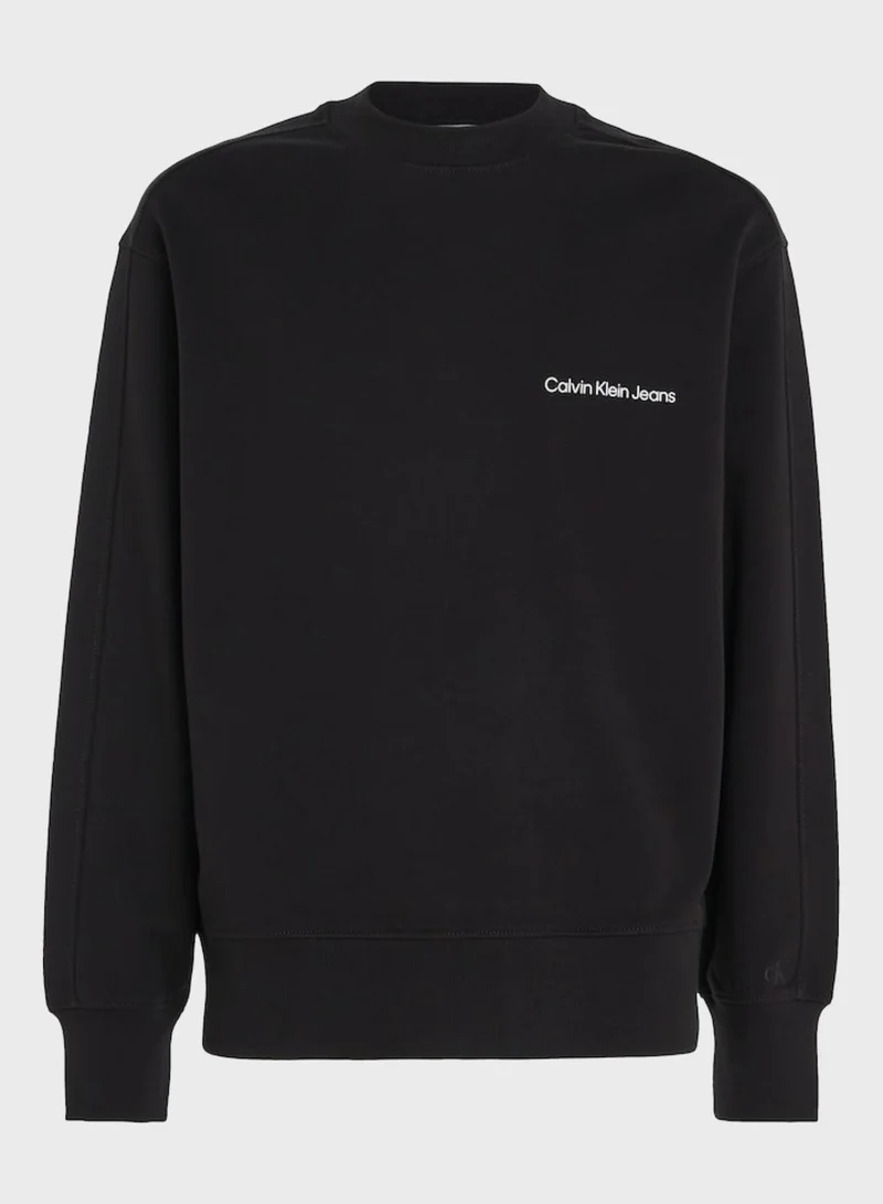 Calvin Klein Jeans Logo Crew Neck Sweatshirt
