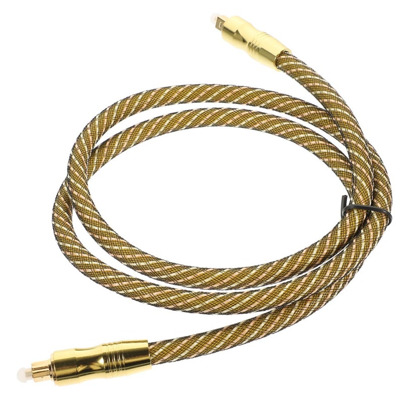STAHAD Digital Audio Optical Cable 1 Meter with Gold-Plated Square Connectors for Home Theater Sound Bar Tv Compatible Fiber Optic Cord - Image 1