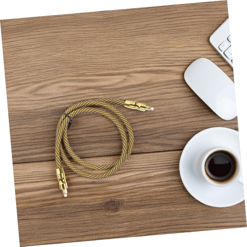 STAHAD Digital Audio Optical Cable 1 Meter with Gold-Plated Square Connectors for Home Theater Sound Bar Tv Compatible Fiber Optic Cord - Image 5