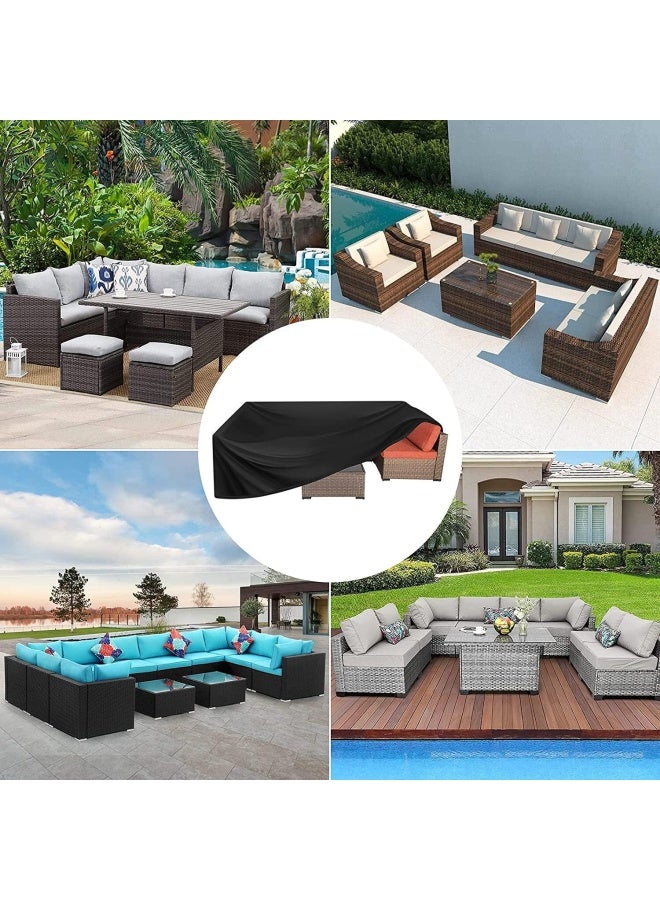 Premify Waterproof Outdoor Furniture Cover Xl 315Cm X 160Cm X 74Cm, Premium Quality Patio Furniture Covers Dust Proof Anti-Uv Heavy Duty Durable Sofa Sectional Table And Chair Cover - Image 5