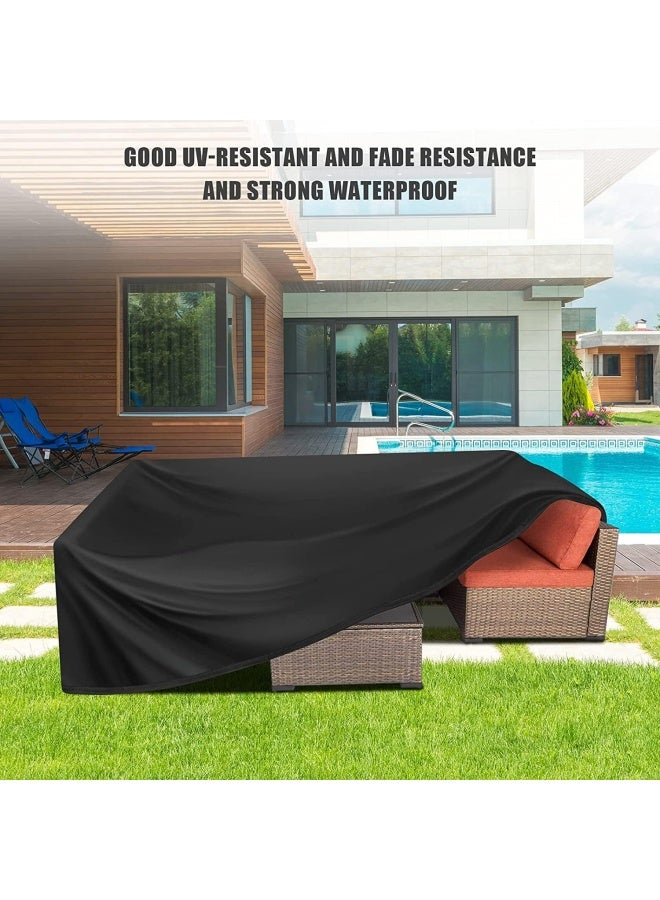 Premify Waterproof Outdoor Furniture Cover Xl 315Cm X 160Cm X 74Cm, Premium Quality Patio Furniture Covers Dust Proof Anti-Uv Heavy Duty Durable Sofa Sectional Table And Chair Cover - Image 3