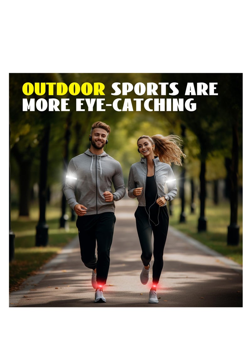 SYOSI LED Night Running Light Body Wearable, for Walking Hiking Cycling Camping Outdoor, Safety Lights Gear for Men Women Kids Dogs, Adjustable Rechargeable Light up Bands for Walkers Runners - Image 3