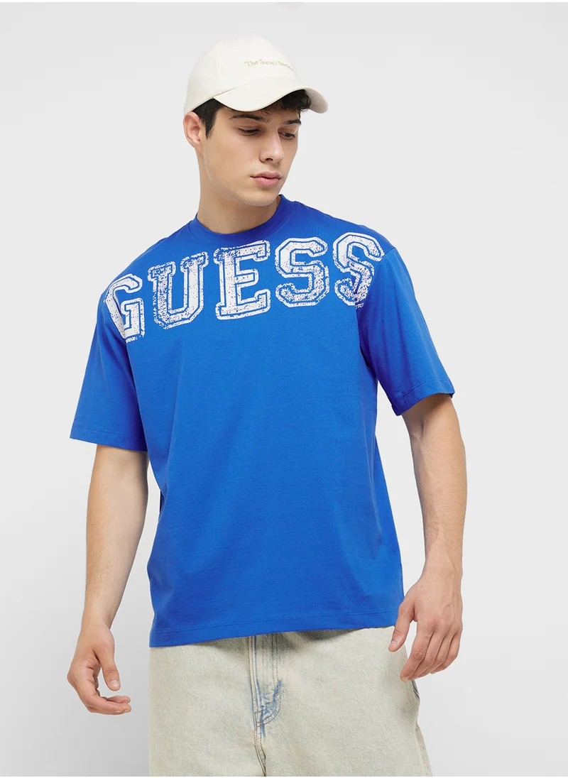 GUESS Bugler Crew Neck T-Shirt