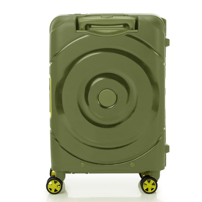 AMERICAN TOURISTER Circurity Suitcase, Cabin Size 55 cm / 20 inch, 4 Spinner Wheels, Hard Top, Polypropylene, Olive|Scratch & Impact Resistant Material|Lightweight|XtraSecu™ 3 Point Locking System|TSA Lock - 3 Years International Warranty - Image 5