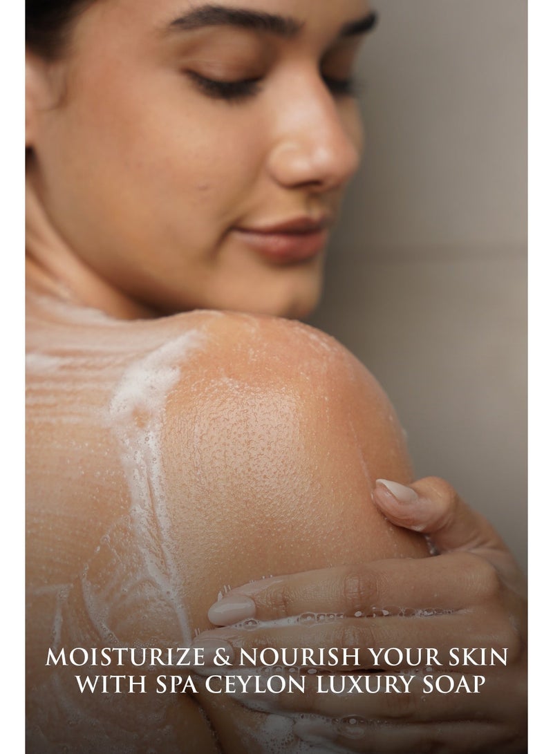 SPA CEYLON Neroli Jasmine Luxury Soap | Luxuriously Creamy Natural Cleanser | Hydrating | Paraben Free | 100% Vegetarian | Suitable for all skin types | 250g - Image 4