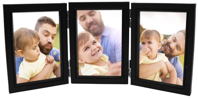 Triple Photo Picture Frame 6 x 4 Black Holds 3 Photographs Picture Frame 10 x 15 cm 6x4 Picture Frames Black 6x4 Photo Frames 4x6 Photo Collage Gallery Display