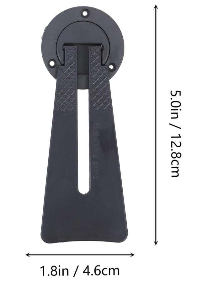 12pcs Photo Frame Pedestal Display Stand Back Support 360 Degree Rotating Plastic Picture Bracket Plate Holder Picture Frame Stand Black  - Image 1