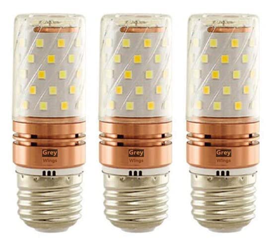 GreyWings LED Colour Changing E27 Bulb, 12W Multi-Coloured, Warm White/Cool White/Natural White, High Brightness LED Light for Home, Pack of 3 - Image 1