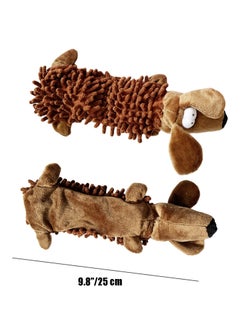 KASTWAVE Dog Squeaky Toys, 3 PCS Plush Dogs Chew Toy Interactive Dog Toys for Small Medium Large Breed, Assorted Colors  Funny Style Will Entertain Your Dog for Hours  - Image 2