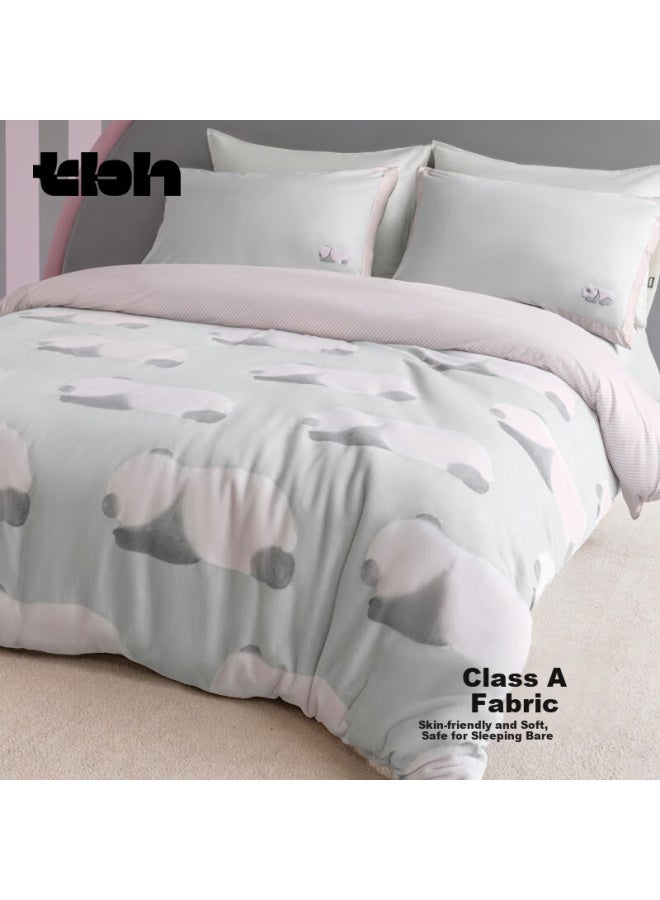 Tbh Panda Pong Pong Milk Velvet Knitted Warm Quilt Single/double Winter Quilt Core Spring And Autumn Quilt 150x210cm - Image 1