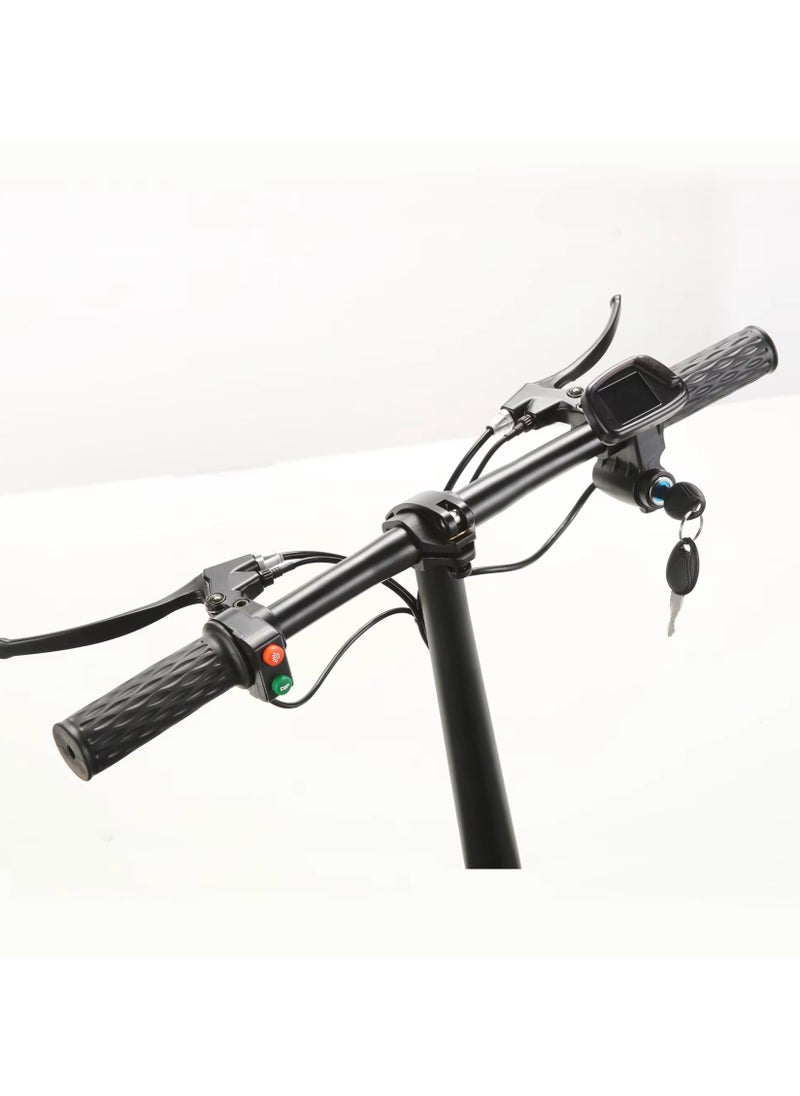 Niyazi - Electric Scooter with Basket | Electric Scooter for Adults | Electric Scooter with Seat | electric scooter | Foldable Electric Scooter | 48V Voltage | 500W Motor | Front and Rear Lights | Shock Absorption Suspension | Storage Basket | Weight Capacity 120 KG | 12-Inch Tires - Image 1