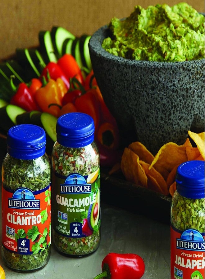 Litehouse Freeze Dried Guacamole Herb Blend - Guacamole Seasoning, Gluten Free, Vegetarian, Keto, Non-GMO, No Refrigeration Required, Great Guacamole Mix Spicy- 0.85 Ounce, 2-Pack - Image 4