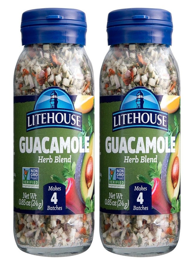 Litehouse Freeze Dried Guacamole Herb Blend - Guacamole Seasoning, Gluten Free, Vegetarian, Keto, Non-GMO, No Refrigeration Required, Great Guacamole Mix Spicy- 0.85 Ounce, 2-Pack - Image 1