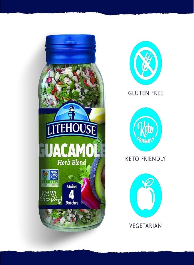 Litehouse Freeze Dried Guacamole Herb Blend - Guacamole Seasoning, Gluten Free, Vegetarian, Keto, Non-GMO, No Refrigeration Required, Great Guacamole Mix Spicy- 0.85 Ounce, 2-Pack - Image 2