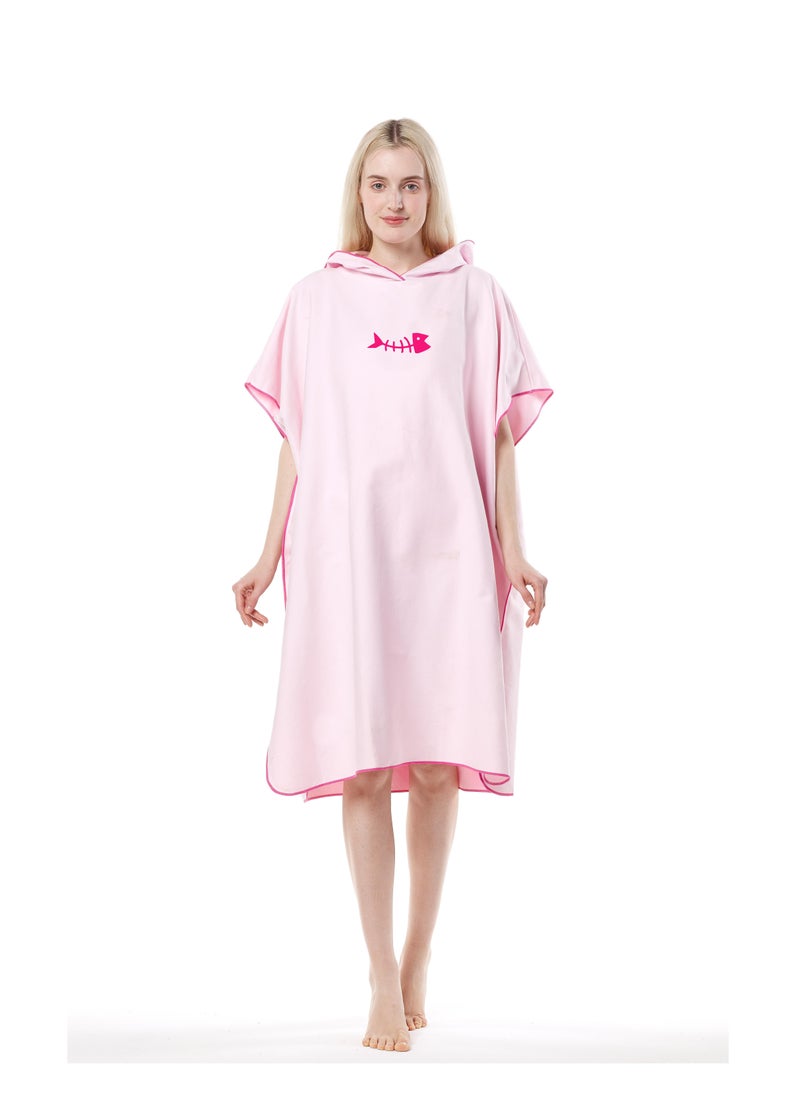 GUDOO Quick drying beach bathrobe with Hood Microfiber Beach Blanket Bath Swim Towel Wetsuit Poncho for Adults  - Image 1