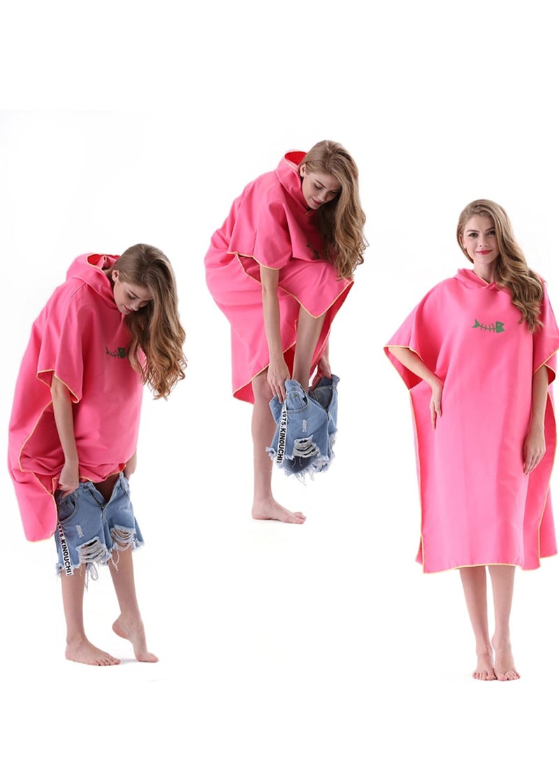 GUDOO Quick drying beach bathrobe with Hood Microfiber Beach Blanket Bath Swim Towel Wetsuit Poncho for Adults  - Image 5