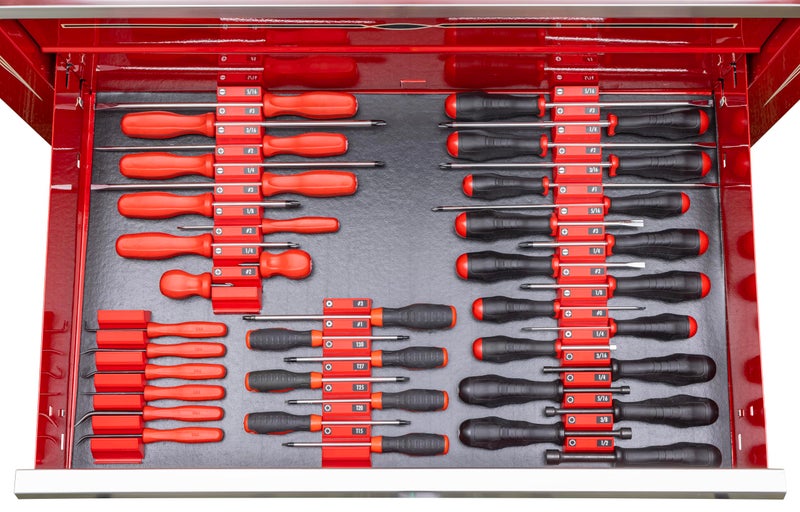 Ernst Manufacturing Screwdriver Pro - Modular Screwdriver Organizer for 13 Tools with Anti-Slip Base, Black - Made in the USA - Image 5