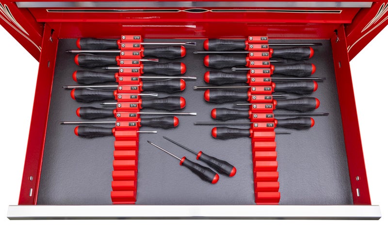 Ernst Manufacturing Screwdriver Pro - Modular Screwdriver Organizer for 13 Tools with Anti-Slip Base, Black - Made in the USA - Image 4