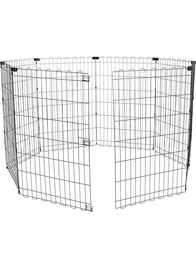 Foldable Metal Pet Dog Exercise Fence Pen 60 X 60 X 36 Inches - Image 1