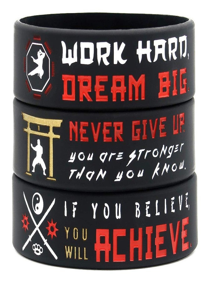 Inkstone Martial Arts Wristbands with Motivational Quotes Karate Ninja Theme Party Favors - Image 4