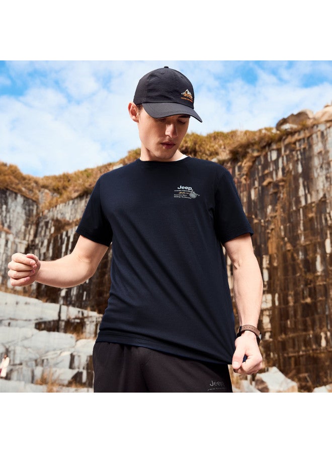 Jeep Outdoor Casual Men's Sports T-shirt Round Neck Short Sleeve Tee Summer Soft Skin-friendly Comfortable Versatile Fashion T-shirt - Image 2