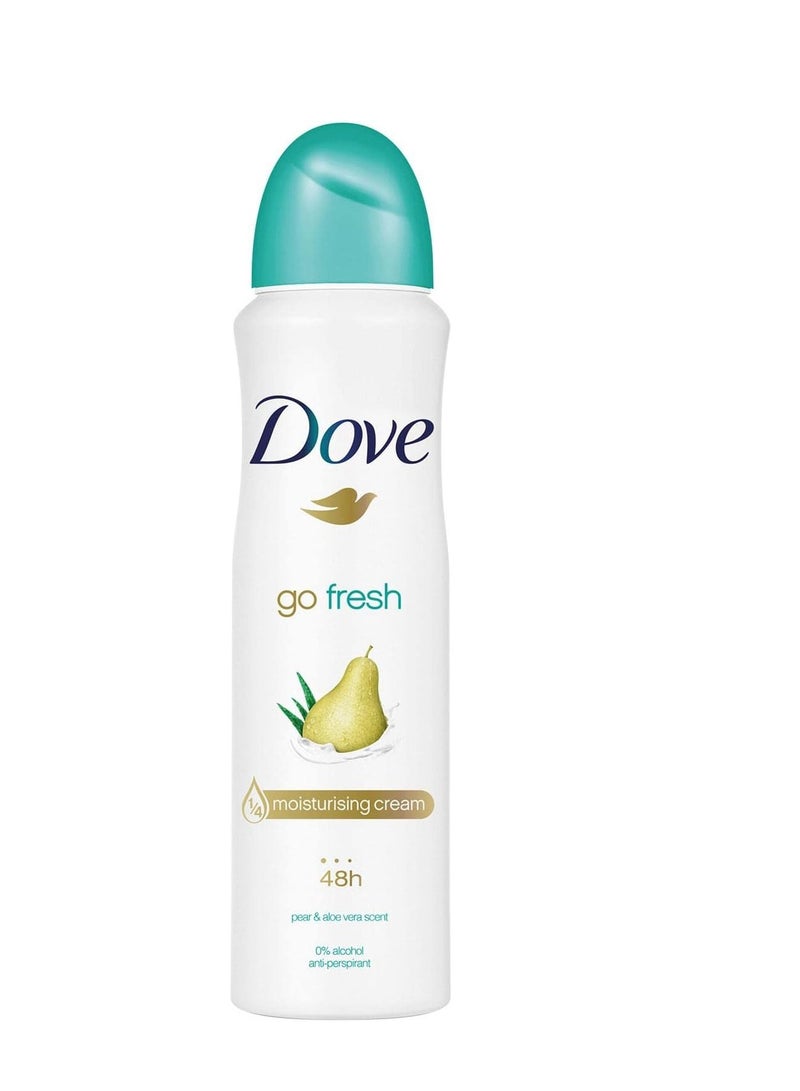 Dove Dove Go FreshPear And Aloe Vera Deodorant Deo Spray 150ml 48h - Image 1