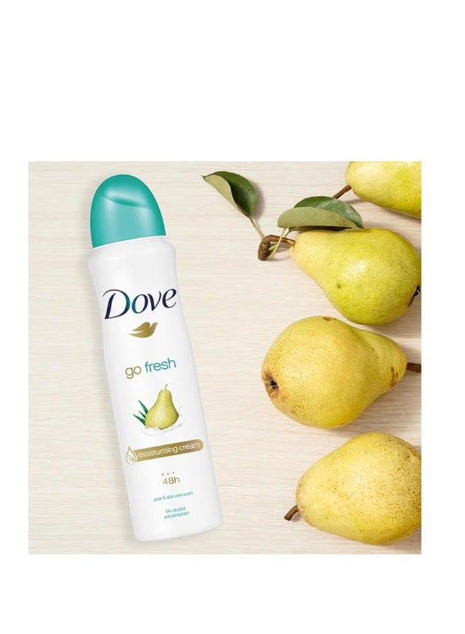 Dove Dove Go FreshPear And Aloe Vera Deodorant Deo Spray 150ml 48h - Image 4