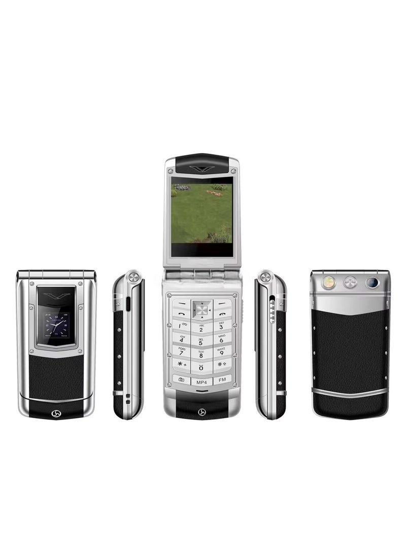 هوب هاتف V77 Global مفتوح فاخر بشريحتين | هاتف رباعي النطاق | تصميم نحيف | عمر بطارية طويل | متوافق مع شبكات GSM الدولية - Image 2