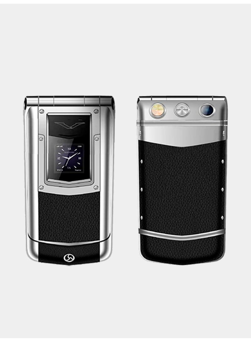 هوب هاتف V77 Global مفتوح فاخر بشريحتين | هاتف رباعي النطاق | تصميم نحيف | عمر بطارية طويل | متوافق مع شبكات GSM الدولية - Image 4