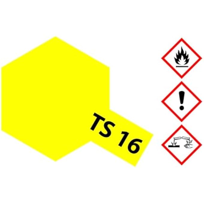 Tamiya YELLOW LACQUER SPRAY PAINT, 3OZ - TS-16 -TAM85016 - Image 2