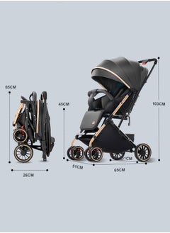 Baby Stroller, Travel System Pram, Lightweight Stroller, Reversible Handle,Travel Stroller with Adjustabel Footrest and Backrest, Can Sit and Lie - pzsku/Z2184AF9DA29224D8DA2BZ/45/_/1735887634/84b26db9-3d44-4f09-b04e-b70841d69180