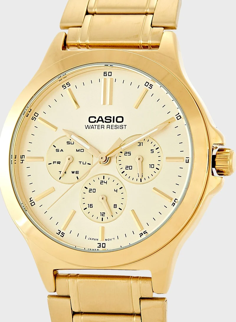 CASIO Mtp-V300G-9Audf Analog Watch