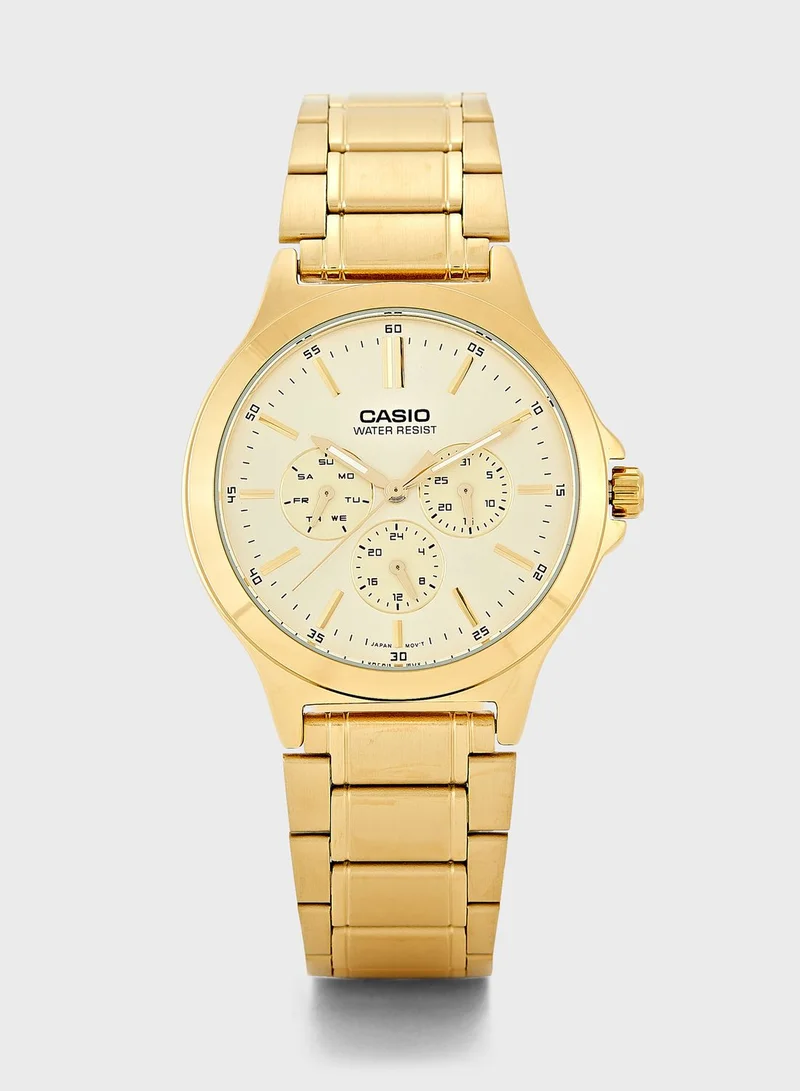 CASIO Mtp-V300G-9Audf Analog Watch