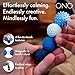 ONO Signets  Silicone Magnetic Balls with Textured Dimples Bumps and Waves  Fun to Play with Fidget Toy for Adults  Help Relieve Stress Anxiety Tension Sapphire Set of 8 - Image 4