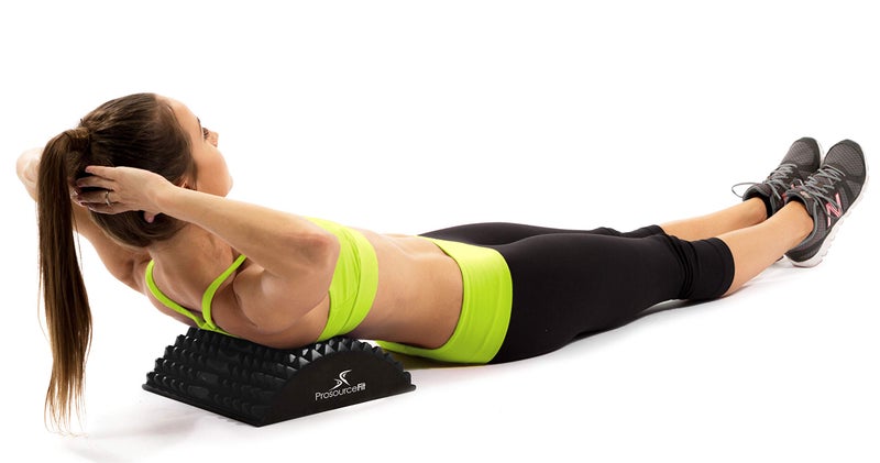 ProsourceFit Arched Back Stretching Spike Orthopedic Traction Device & Lower Lumbar Massage Support, Blue - Image 4