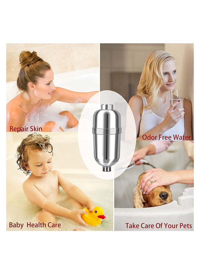 Shower Filter Water Filter with Silver Layer 16 Stage, Suitable for People with Sensitive and Dry Skin and Scalp, Filters Chlorine and Impurities - Filtered Shower Head Softener for Hard Water - pzsku/Z2184F28097DF883FD0F2Z/45/_/1696851858/ff6288fa-9e28-4eff-8f72-5532312d0684