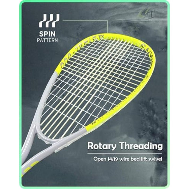 Composite Carbon Fiber Squash Racket Set High-Strength Nylon String 230g Lightweight Racquet For Beginners and Professionals Tournament-Ready Design - Image 5