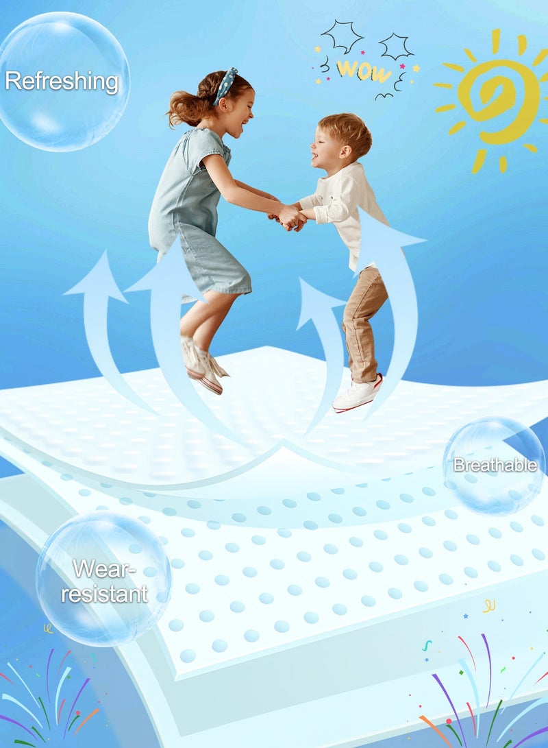 ما بيبي ترامبولين مزود بشبكة أمان للأطفال للأماكن الخارجية والداخلية - Image 4