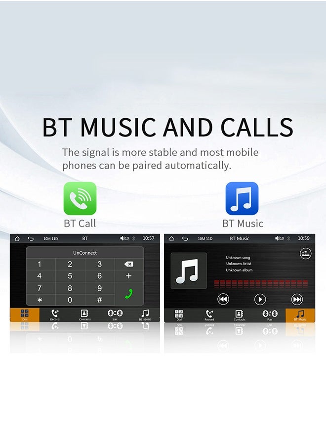 XUTIANZE - XUTIANZE Wireless Carplay Screen for Car,7 inch HD IPS Touch Screen Portable Car Radio Audio Receivers, Wireless Android Auto Screen with Dual Bluetooth/MirrorLink/GPS/Voice Control/AUX/FM Transmit - Image 1