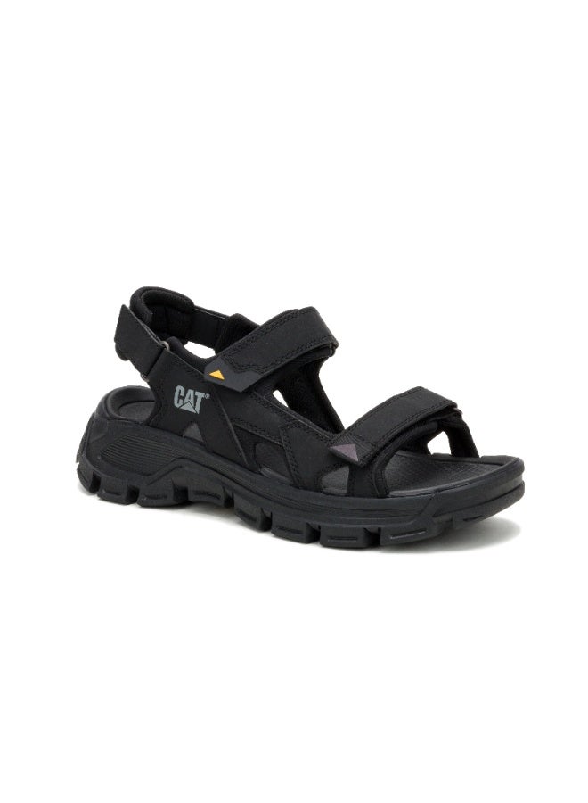 CATERPILLAR CAT Criterion 2 Strap Black Men’s Sandal – PU‑Coated Suede, Soft EVA Comfort Footbed, Stretch Lining, Durable T1419 Rubber Outsole - Image 2