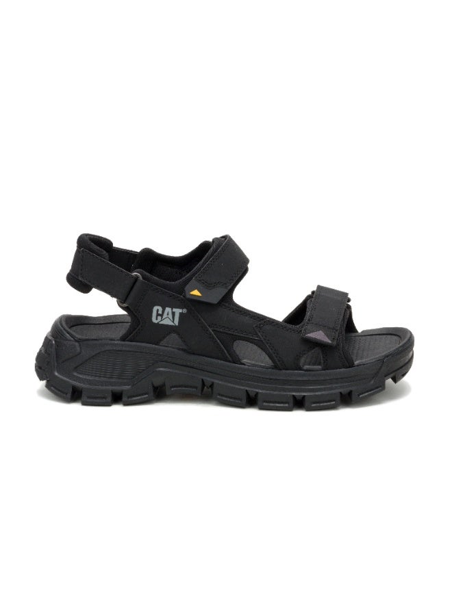 CATERPILLAR CAT Criterion 2 Strap Black Men’s Sandal – PU‑Coated Suede, Soft EVA Comfort Footbed, Stretch Lining, Durable T1419 Rubber Outsole - Image 1