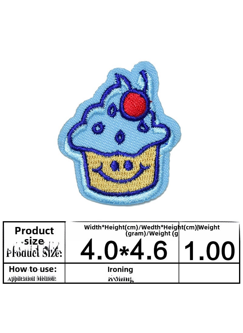 Embroidered Patches for Ice Cream Candy Cake 694