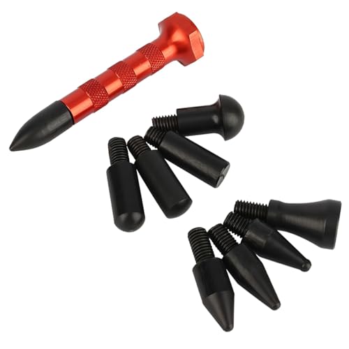 zipelo 10PCS Car Dent Repair Tool, Automotive Body Paintless Dent Removal Tap Down Tools Rubber Dent Hammer with 9 Different Shaped Heads, DIY Dent Repair Kit Universal for SUV, Truck, RV - Image 3