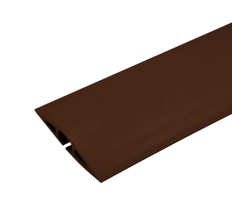 WIREMOLD Legrand Wiremold CDB-5 Corduct 5 Foot Cord Cover for Floors, Holds 1 Cord or Cable, Brown (1 Pack) - Image 1