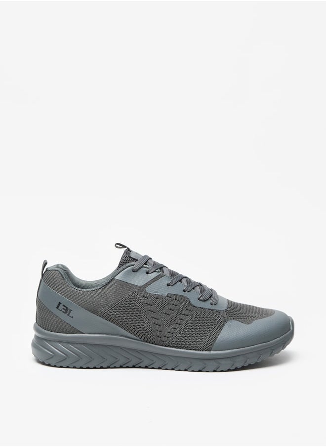 LBL by Shoexpress - Mesh Low Ankle Sneakers with Lace-Up Closure - Image 1