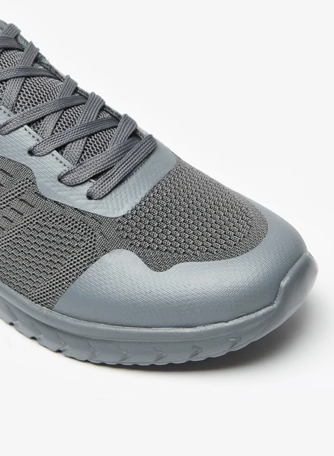 LBL by Shoexpress Mesh Low Ankle Sneakers with Lace-Up Closure