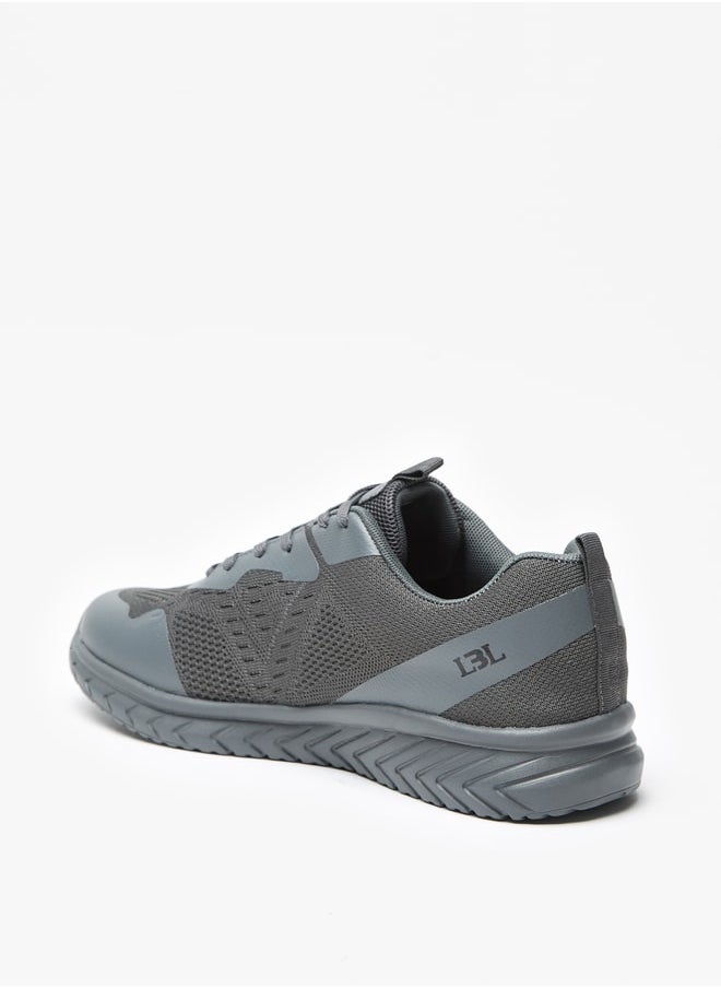 LBL by Shoexpress - Mesh Low Ankle Sneakers with Lace-Up Closure - Image 1