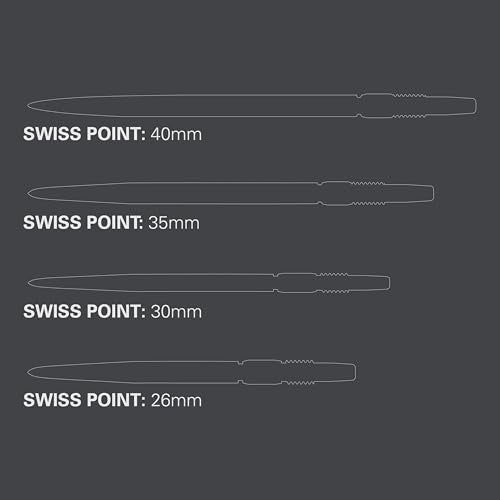 Target Darts Swiss Points, Smooth Swiss Point Dart Tips (3 Pack Set of Tips) 26MM, Silver | Change Dart Points, Professional Darts Accessories - Image 2